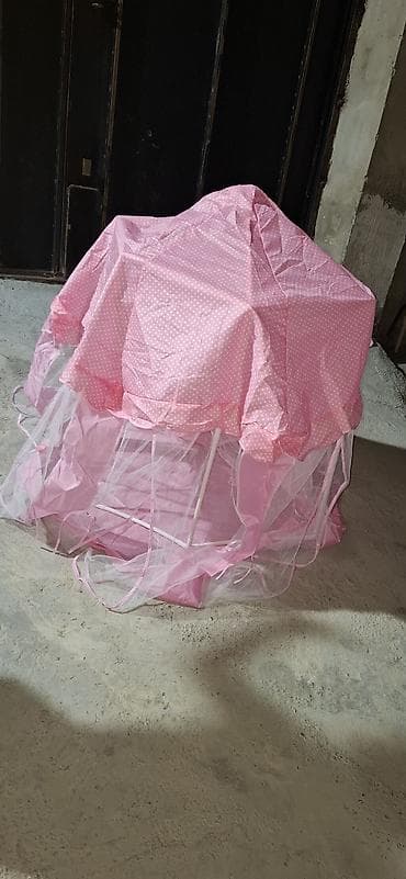 oyuncaq gitara: Uşaq üçün oyun çadırı/oyun evi qatlanan karkaslı,,rəng: çəhrayı (ağ — 2