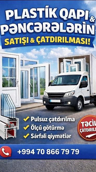 Ремонтные работы: UĞUR PVC – Plastik qapı və pəncərə sifarişi Xidmətlər: - Plastik qapı — 1