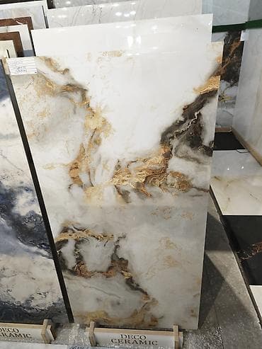 Mərmər fakturalı keramika plitələr – “Deco Ceramic” - Böyük ölçülü