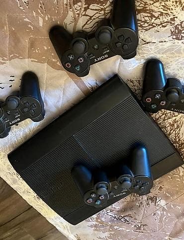 tv box android: Salam Sony PlayStation 3 (Super Slim) oyun konsolu satıram ps +2 pult — 1