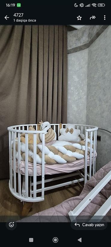 Oğlan və qız üçün, Yumru, Beşik, Dəst ilə, Matras ilə, Yellənmə mexanizmsiz