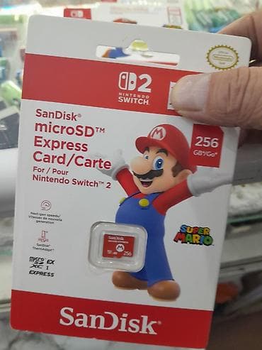 stolustu qaz sobasi: SanDisk microSD Express kart – Nintendo Switch 2 üçün - Yaddaş — 1