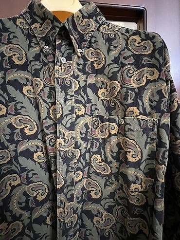 Рубашки: Paisley naxışlı köynək - Model: kişi üçün düyməli, uzunqol - — 2