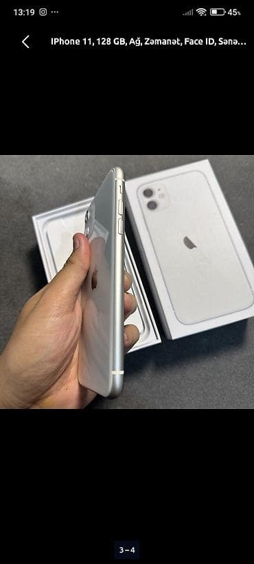 IPhone 11, 128 GB, Ağ, Face ID — 3