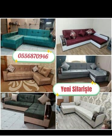 mingəçevirdə divan: Künc divan, Yeni, Açılan, Bazalı, Parça, Pulsuz çatdırılma — 3