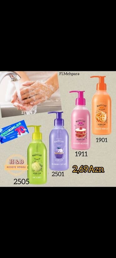bioderma üz yuma geli: Meye Sabunlar Hər Biri 200 ml Limonlu Qaragiləli Malinalı və — 1