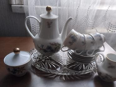 çaylar: Çay dəsti, rəng - Ağ, 6 nəfərlik — 1