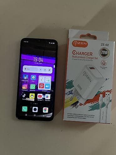 i̇nfinix note 30: Infinix HOT 30i, 128 GB, rəng - Mavi, Sensor, Face ID — 4