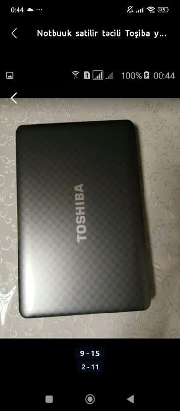 islenmis notebook satiram: Noutbuk satilir Toşiba — 3