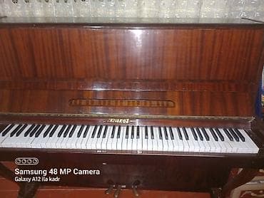 midi klaviş: Upright piano – “Kirka”. - Korpus: tünd qəhvəyi, parlaq laklı taxta — 3