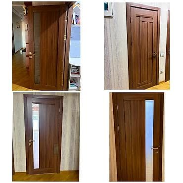 qoz qapı: 6 ədəd qapı satılır📍2si şüşəsiz 4ü şüşəli📍1i 45✅Unvan Neftciler 0515 — 1