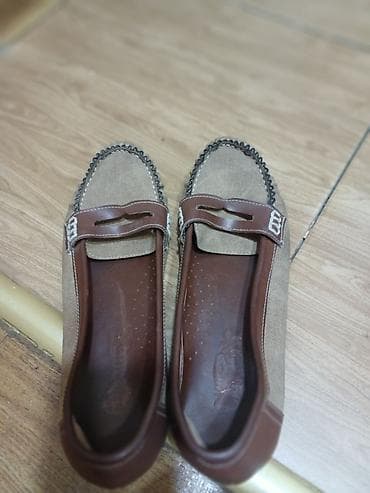 женские кожаные тапочки: Qadın mokasinləri - Model: Loafer/mokasin tipli gündəlik ayaqqabı - — 1