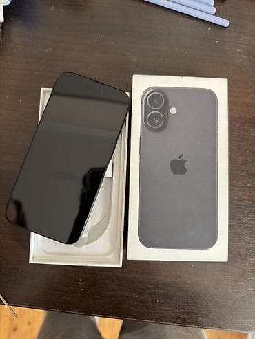 iphone 16 sade: IPhone 16, 128 GB, Qara, Face ID — 4