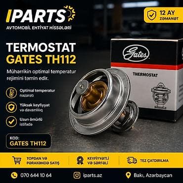 GATES TH112 Termostat Avtomobil mühərriki üçün termostat. Mühərrikin