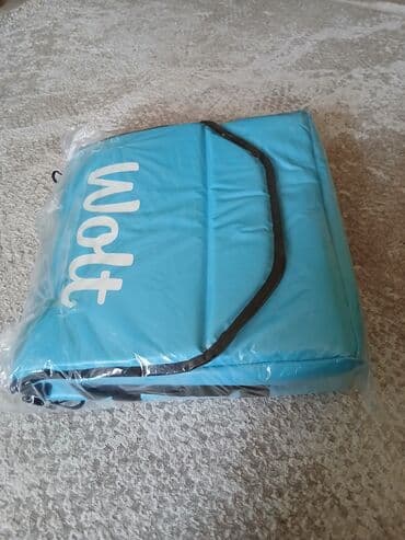 wolt çanta satışı: Wolt çatdırılma çantası - Rəng: mavi - salafan. Tezedir alinib — 2