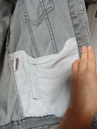 dəri kurtkalar kişi: ESPİRİ DENİM cins gödəkçə. Kişi üçün. isti saxlayır.Əyində super — 5