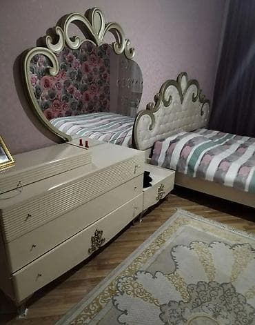 Klassik tərzdə tam yataq otağı mebel dəsti Dəst tərkibi: - Taxt