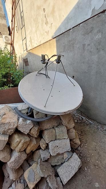 smart box for tv price: Peyk anten dəsti - Ölçü: təxminən 90–100 sm diametrli metal ofset — 3