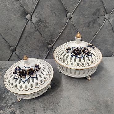 Qədimi 1910 il Schierholz kobalt konfet qabı el işi nazik farfor Real lalafo.az -da Qədimi 1910 il Schierholz kobalt konfet qabı el işi nazik farfor Real