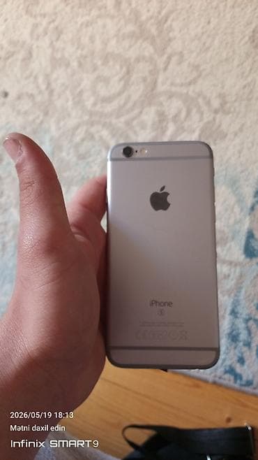macbook pro m3: IPhone 6s, 16 GB, Gümüşü, Qırıq — 5