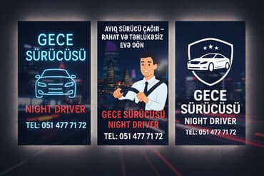 yarım qoşqu: Ayiq surucu sirketine suruculer devet olunur. Her sifaris ucun — 1