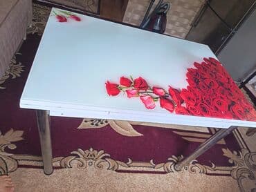 emulsiya vuran aparat: Mətbəx masası, Açılmayan, Şüşə, Dördbucaq masa — 2