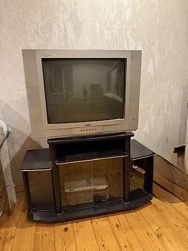 STAR markalı CRT televizor + TV tumbi İşləyir problemi yoxdur real