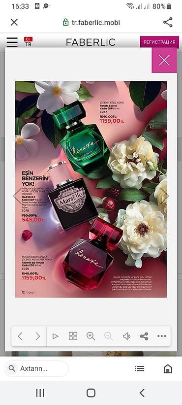 devit 3: Faberlic qadın ətirləri – orijinal kolleksiya 1) Renata Secret Kadın — 1