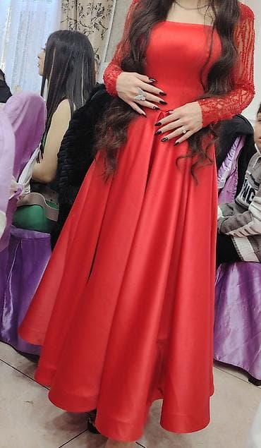 klyoş donlar: 230 a alınıb, 1 dəfə geyinilib. Qırmızı ziyafət/gecə geyimi - Model — 3