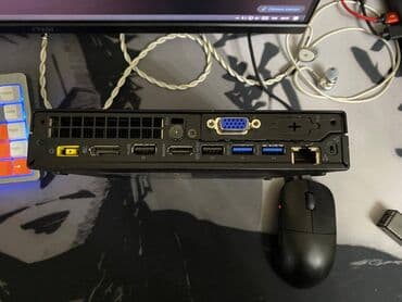 Monitorlar: Lenovo mini pc CPU: Intel Core i7-8700U RAM: 8 GB DDR4 SSD: 256 GB — 4