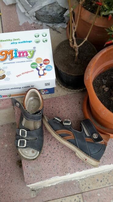 детские ботинки на меху: Mimy brendi, oğlan üçün ayaqqabı, 31 ölçü, yaxşı vəziyyətdə — 2