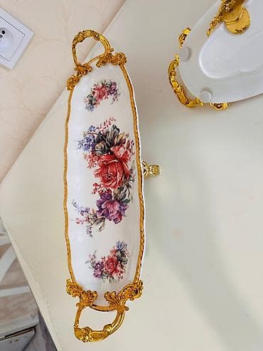 servis desti: Məhsul: Dekorativ porselen servis boşqabları (2 ədəd dəst) - — 2