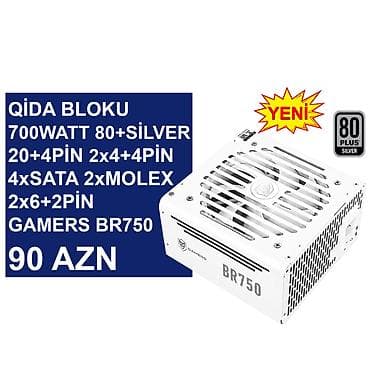Qida blokları: Qida bloku “700Watt 80+Silver Gamers BR750” ⭐700Watt 80+Silver 24pin — 1