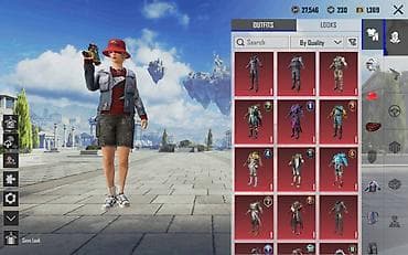 PUBG Mobile oyun hesabı Xüsusiyyətlər: - Geniş “Outfits”
