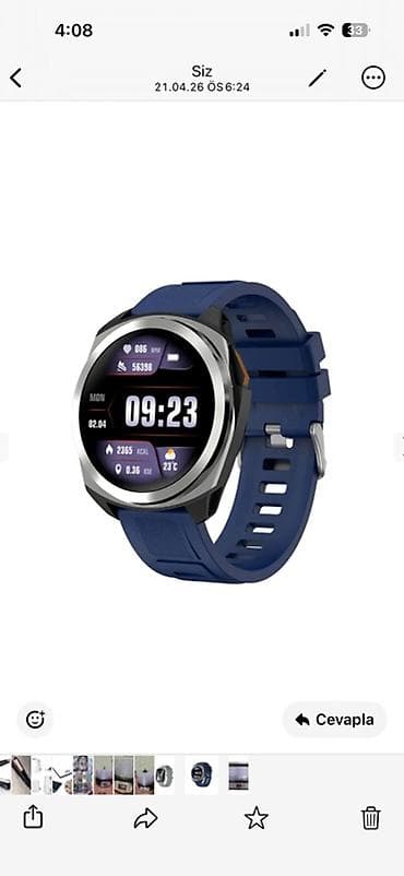 Yeni, Smart saat, Smart, Sensor ekran, rəng - Mavi