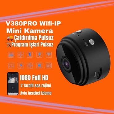 kamera video: 👉V380 Pro 1080 Full HD Mini wifi kamera 👉Kamera batareya ile techiz — 1