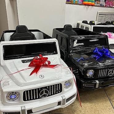Uşaq üçün elektrik maşınları: Dizayn və Komfort: Lüks G-klass görünüşünə malikdir, qara rəngli rahat — 1