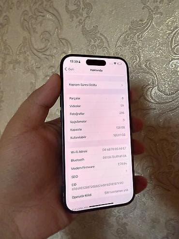 hp 15: IPhone 15 Pro, 128 GB — 8