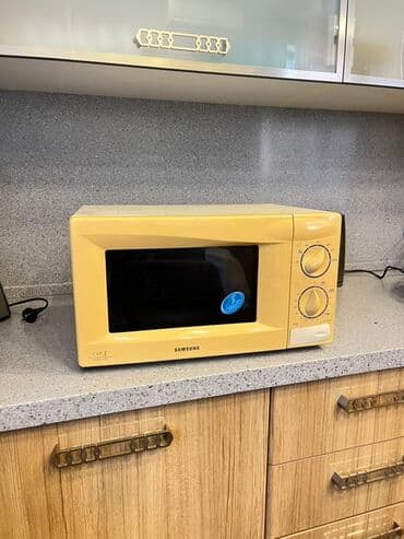 ikinci əl soyuducu satışı: Mikrodalğalı soba Samsung, Ayrıca dayanan, Mikrodalğalar ilə, rəng - Bej, İşlənmiş — 1