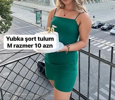 kombinezon satisi: Qadın geyimləri – ölçü M - Ağ zolaqlı iki hissəli dəst: düyməli — 4