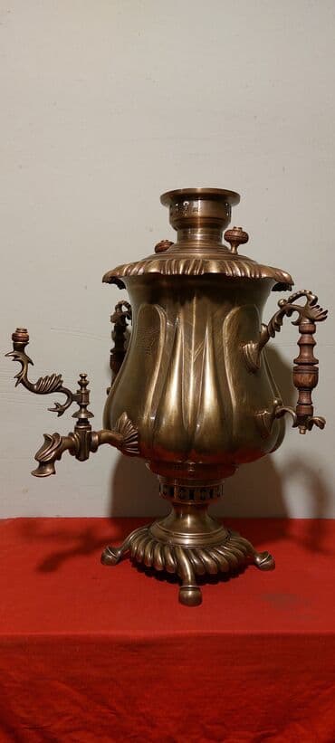 tula qarmon: 2022-ci ilin Tula istehsali samavar 7-litrlikdir, materiali; mis ve — 2