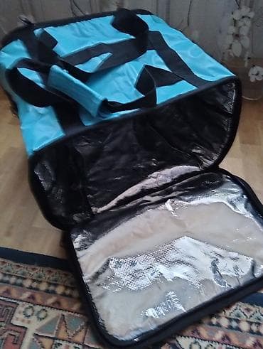 kafe divanı: Wolt Partner izotermal çatdırılma çantası - Rəng: açıq mavi, qara — 2