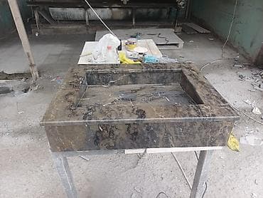 Mərmər lavabo və stolüstü – fərdi ölçü və dizaynda - Material: təbii