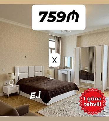 dola: Yataq otağı mebel dəsti – 759 ₼ Zövqlü və müasir dizayna malik yataq — 1