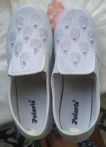 ked mokasinlər: Ölçü: 37, rəng - Ağ, İşlənmiş — 1