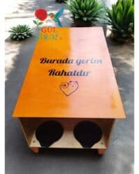 домик для кошек: Taxta pişik evi – “Burada yerim rahatdır” yazılı - Material — 10