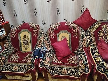 gencede divan: Klassik üslubda yumşaq mebel dəsti - Tərkibi: 3 yerlik divan və 2 — 2