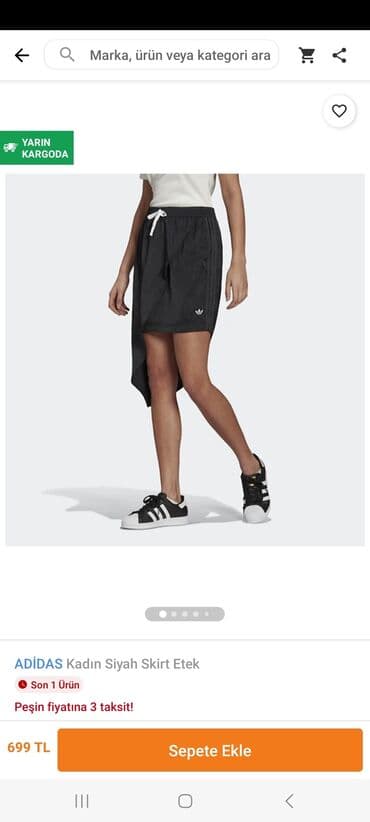 ağ qadın ətəkləri: Original adidas m razmer boyuk oldugu ucun satiram — 2