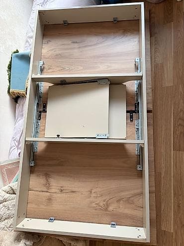 Mebel: Yemək masası və 6 ədəd stul dəsti - Masa materialı: ağac fakturalı — 2
