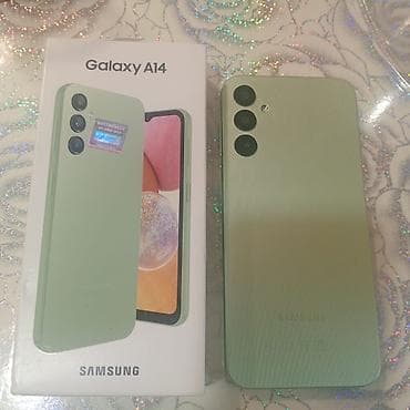 samsung tab: Samsung Galaxy A14, 64 GB, rəng - Yaşıl, İki sim kartlı — 3